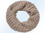 Loop-Schal mit silberfarbenem Glanzgarn 