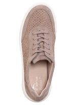 ELENA EDEN Sneaker aus feinem Veloursleder TAUPE