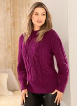 Pullover aus Melangegarn BEERE MELIERT