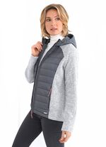 Funktionsjacke in 2 Farben GRAU-NATURWEISS