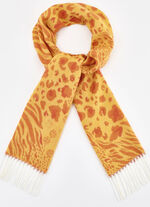 Schal mit Tierfell-Dessins 