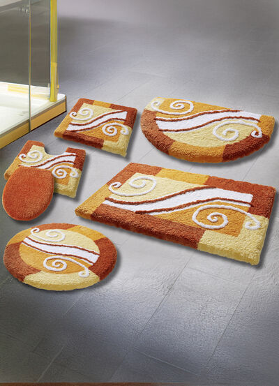 Badvorleger mit rutschhemmend beschichteter Rückseite 