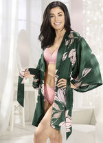 LingaDore Hausmantel in Kimonoform mit buntem Druckdessin 