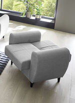 Frei im Raum aufstellbare Polstermöbel mit Bettfunktion GRAU