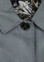 Lederkurzmantel mit Umlegekragen 