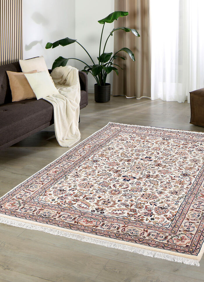 Handgeknüpfte Brücken und Teppiche aus 100% Schurwolle BEIGE