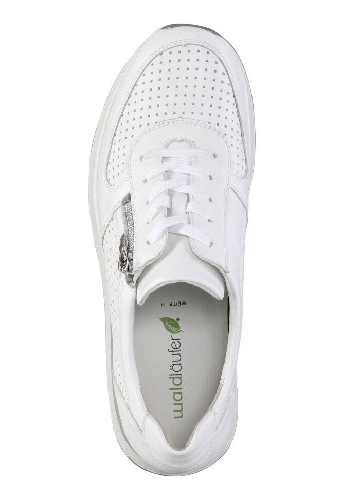 Waldl&auml;ufer, sportliche Damen-Sneaker, Weite H, mit herausnehmbarem Fu&szlig;bett WEISS