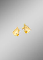 Interessante Ohrstecker mit echt Citrin 