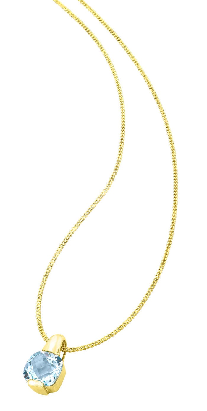 Moderner Anh&auml;nger mit Blautopas 