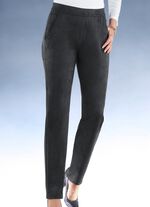Trendige, samtweiche Hose SCHWARZ