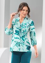 Shirt-Tunika mit farbbrillantem Druck 