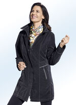 Longjacke mit modischem Dessin in Pixel-Optik 