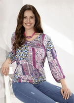 Tunika mit Inkjet-Druck 