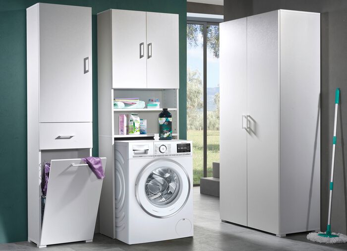 Praktische Schränke in geradlinigem Design WEISS