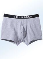 Schiesser Dreierpack Pants mit Elastikbund 3X GRAU MELIERT
