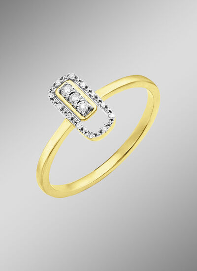 Damenring mit Brillanten 