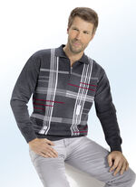 Polopullover mit kurzem Rei&szlig;verschluss 