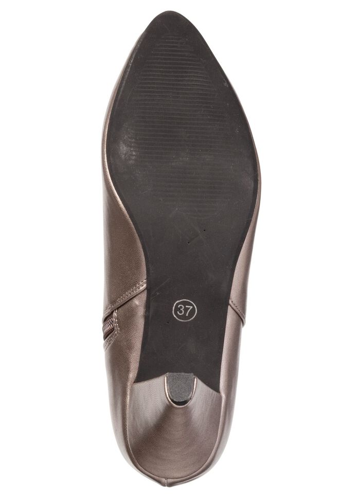 Andrea Conti, trendige Damen-Stiefeletten, mit Rei&szlig;verschluss ALTSILBER