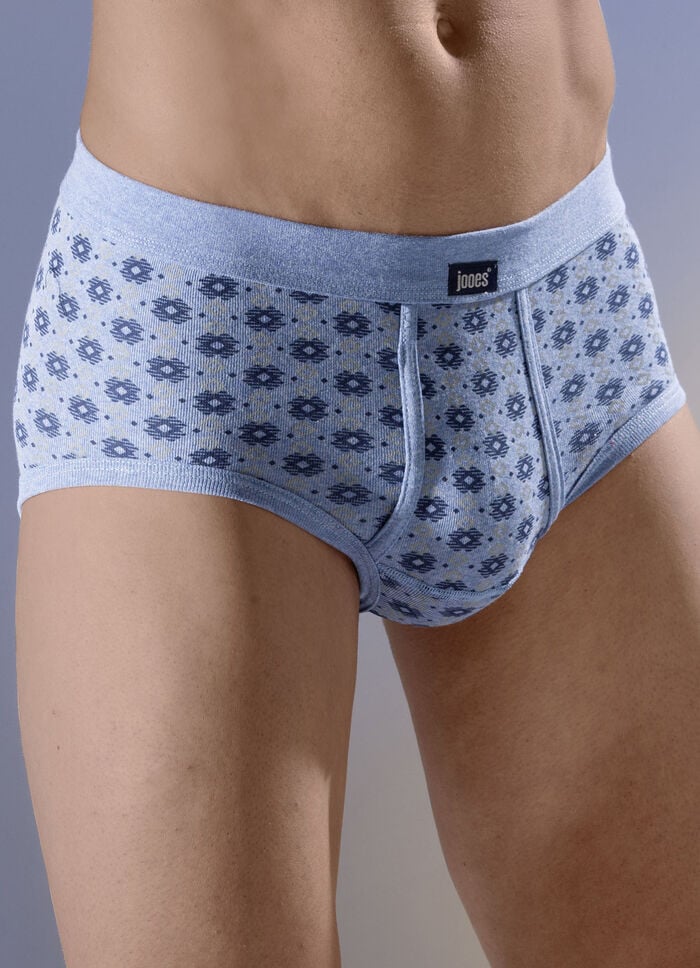 Viererpack Slips, allover dessiniert 