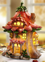 Beleuchtetes Zwergenhaus LED-Beleuchtung BUNT