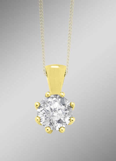 Funkelnder Anhänger mit Brillant 