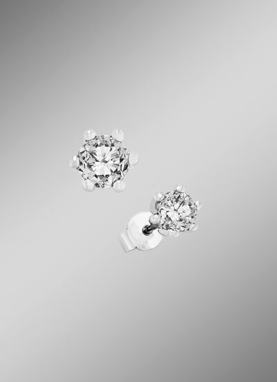 Solit&auml;r-Ohrstecker mit Brillanten 