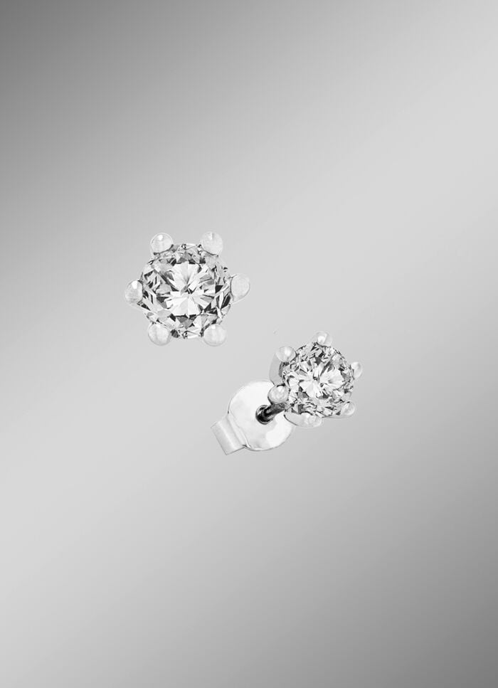 Solit&auml;r-Ohrstecker mit Brillanten 