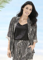 Laurina Bluse mit kurzen Ärmeln 