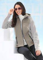 Funktionsjacke in 2 Farben TAUPE-NATURWEISS