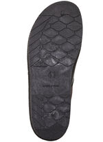 Pantolette mit anatomisch geformten Tieffußbett SCHWARZ-BORDEAUX-GRAU