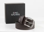 GINO GALANTE, modischer Herren-Gürtel inkl. Box, 3,5 cm breit BRAUN