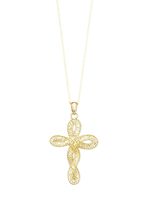 Filigraner, geschwungener Kreuz-Anh&auml;nger 