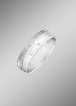 Brillant-Trauring in Wei&szlig;gold 