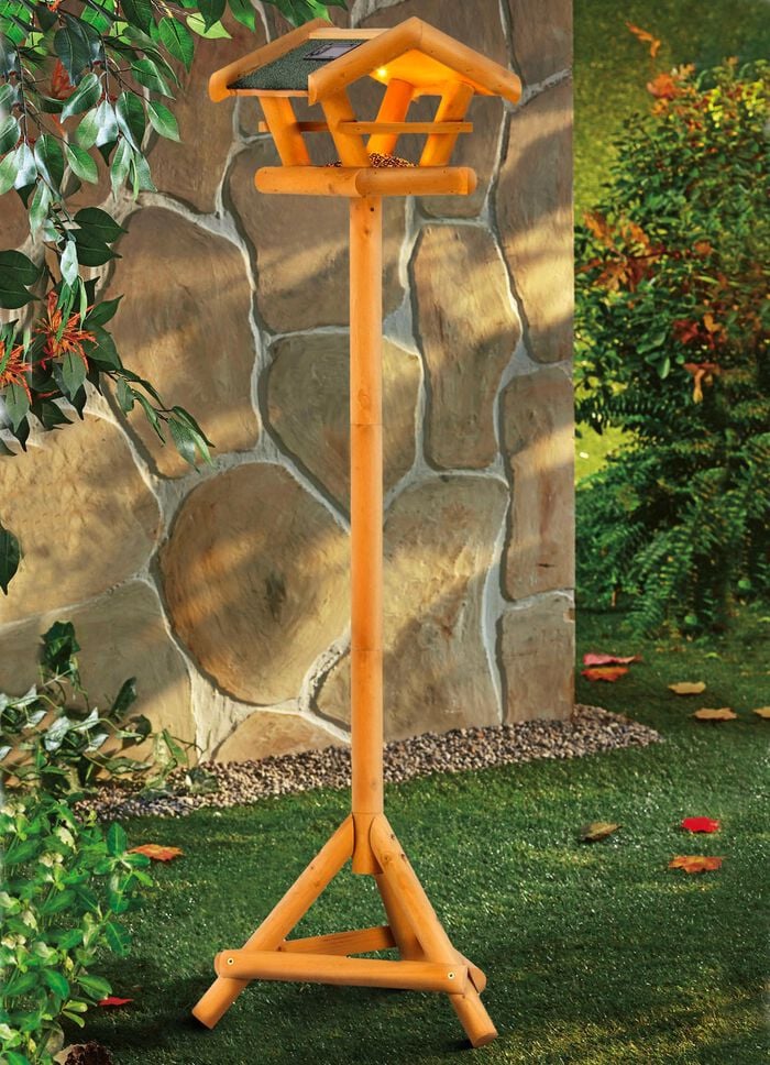 Vogelfutterhaus mit Beleuchtung 