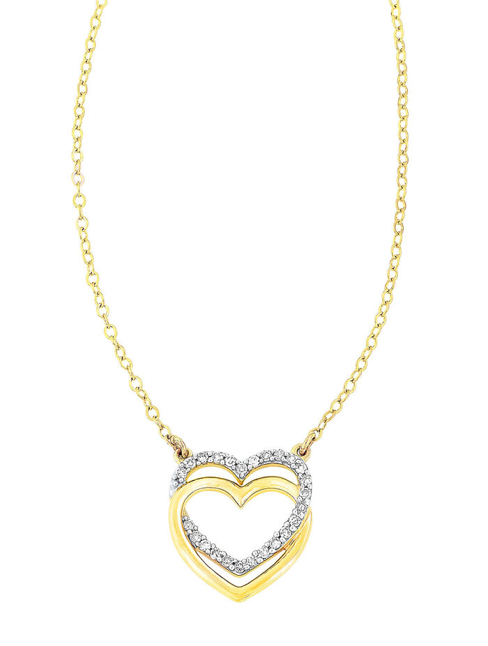 Romantische Halskette mit 25 Diamanten 