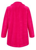 Webpelzjacke mit Reverskragen FUCHSIA