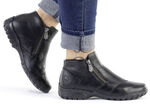 Rieker Bootie mit Ziersteppung SCHWARZ