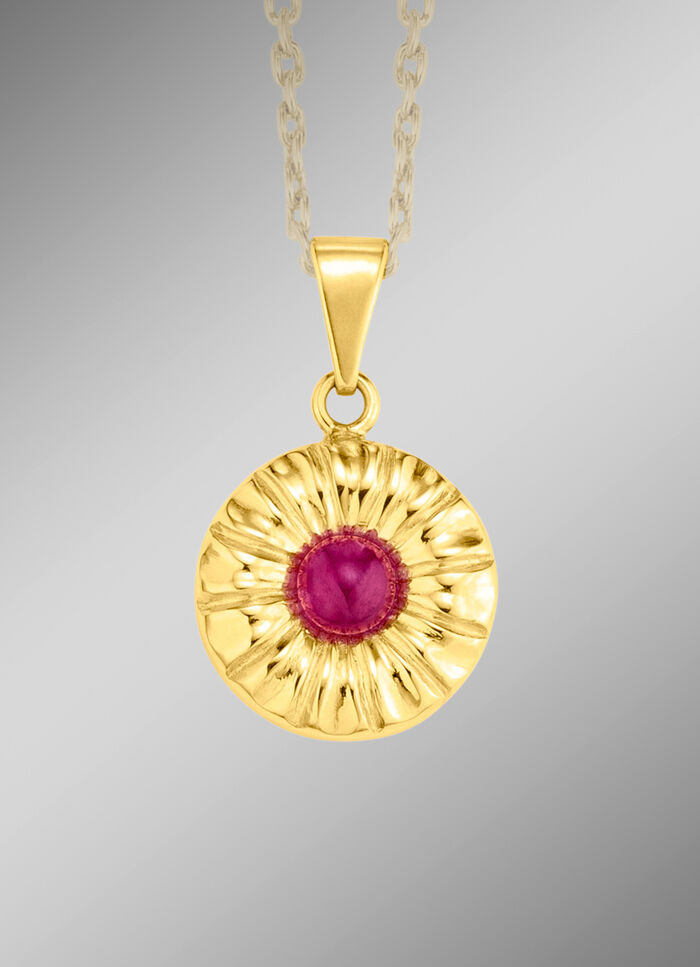 Anh&auml;nger mit Rubin 