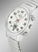 Master Time Funk-Damenuhr mit Edelstahlzugband 