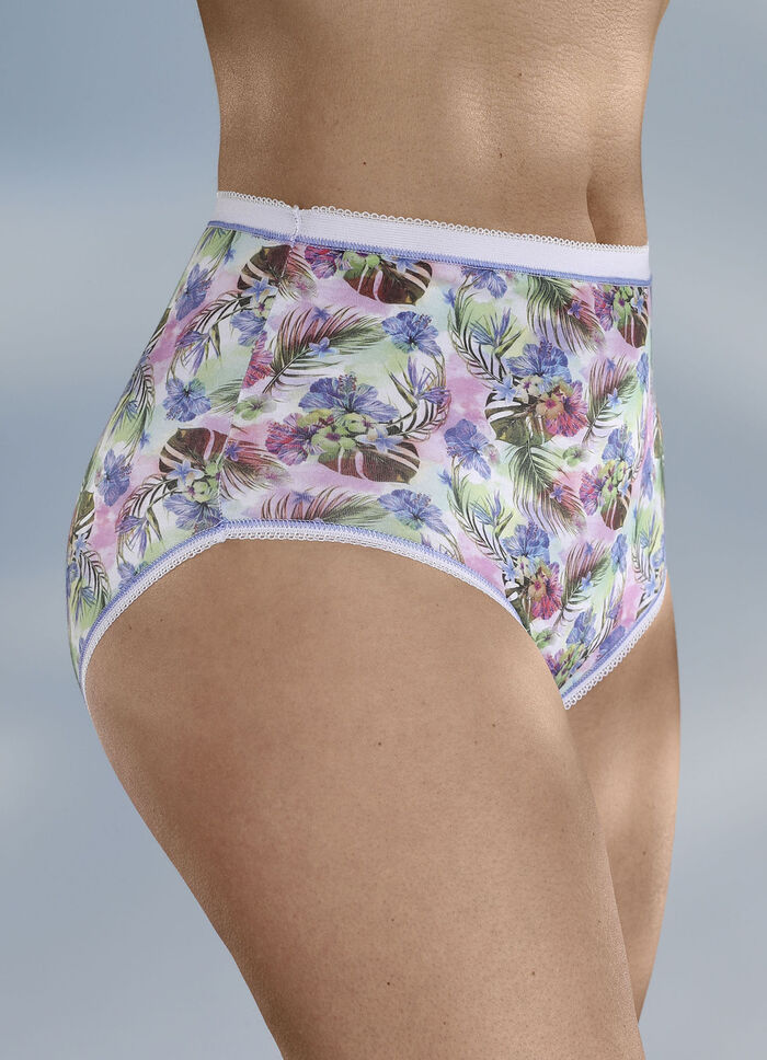 Dreierpack Slips mit elastischen Abschl&uuml;ssen 