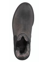 Trendige Stiefelette mit kuscheligem Lammfellfutter GRAU