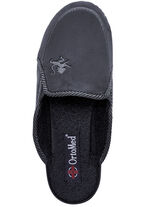 Zweierpack, klassische Herren-Hausschuhe, Weite H, mit Gummizug BLAU+SCHWARZ