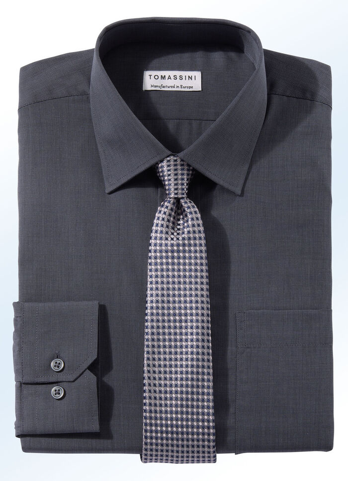 Bügelleichtes Hemd in 6 Farben  ANTHRAZIT