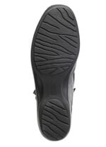 ELENA EDEN Bootie mit dezenter Knitter-Struktur und Metallschmuck SCHWARZ