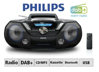 Philips AZB798T CD-/Kassetten-/DAB+ Radio 