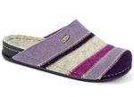 Pantoffel aus Wollfilz LILA-MULTICOLOR