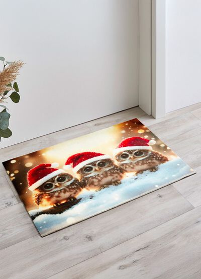 Fußmatte mit rutschhemmender Gummi-Rückseite 