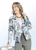 Kurzblazer mit sch&ouml;nem Floraldessin 