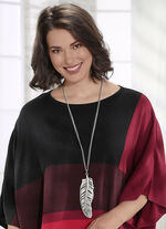 Halskette mit Feder-Anhänger 