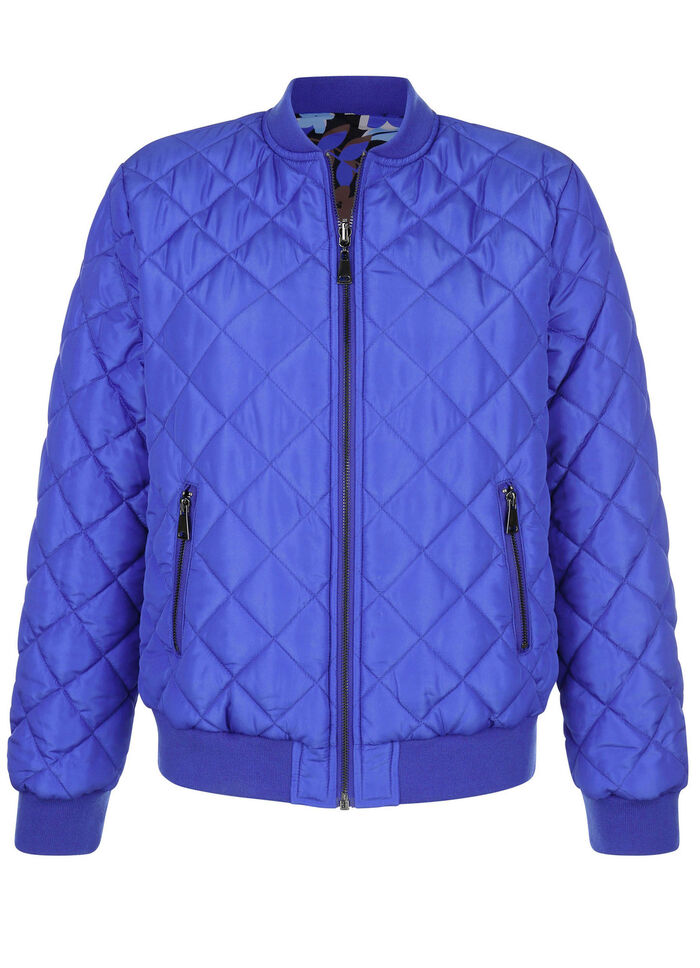 Wendeblouson mit Rippenstrickbündchen 